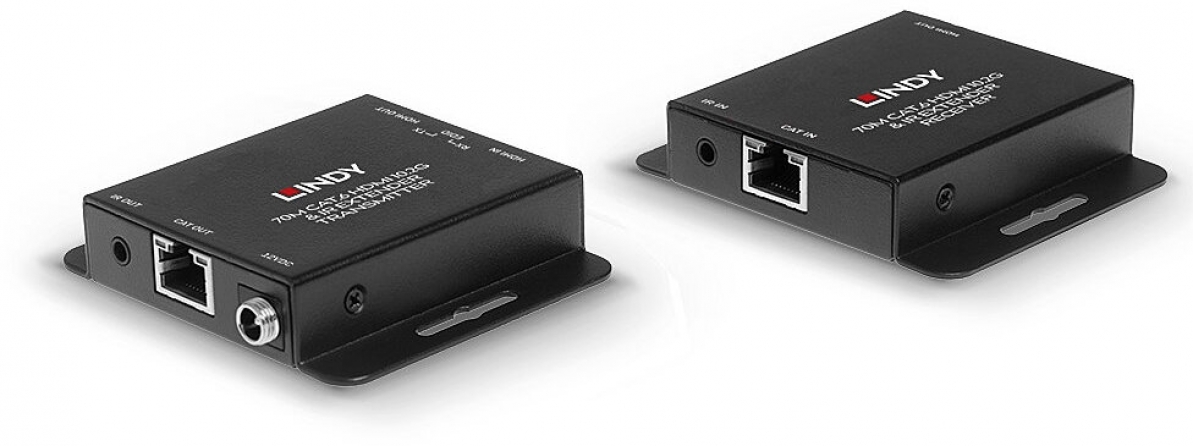 Extender HDMI 10.2G & IR Cat.6 con PoC & Loop Out, 70m