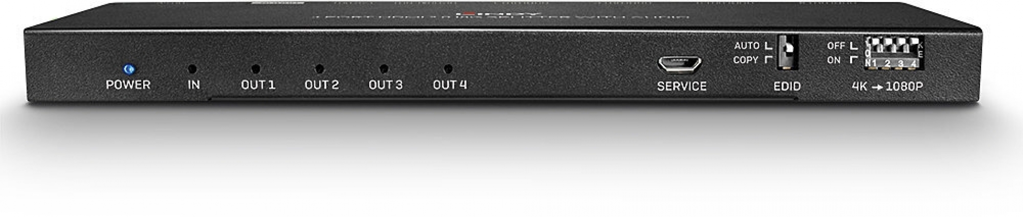 Splitter HDMI 18G con Audio & Downscaling, 4 Porte