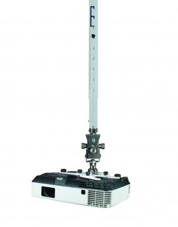 Supporto professionale per videoproiettore arakno-mini con regolazione micrometrica 15cm + prolunga bianco