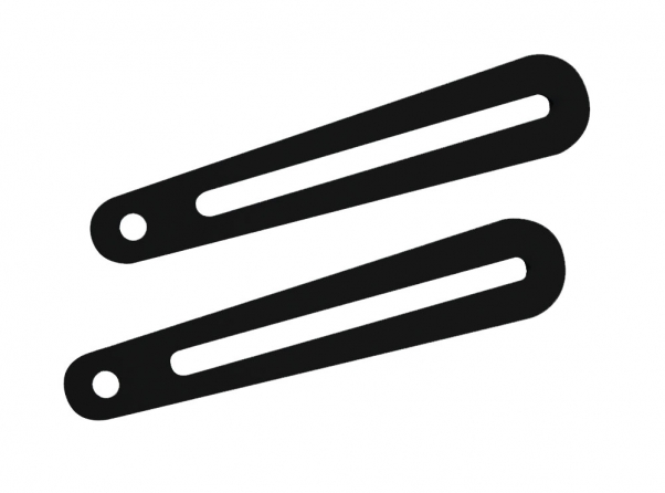Braccetto di estensione per staffe della linea “Arakno” lungo 17cm (nero)