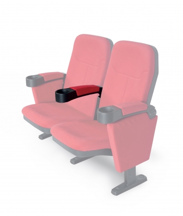 Bracciolo centrale per poltrona Home Cinema Lumene "Hollywood Confort", (rosso)