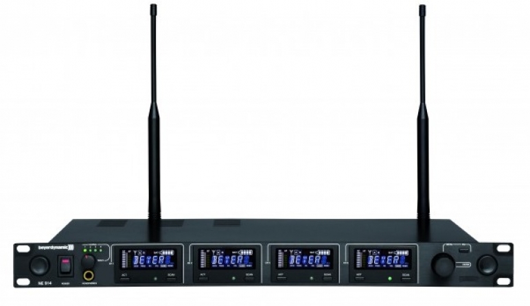 Ricevitore quadruplo UHF Beyerdynamic NE 914 banda 574-646 MHz