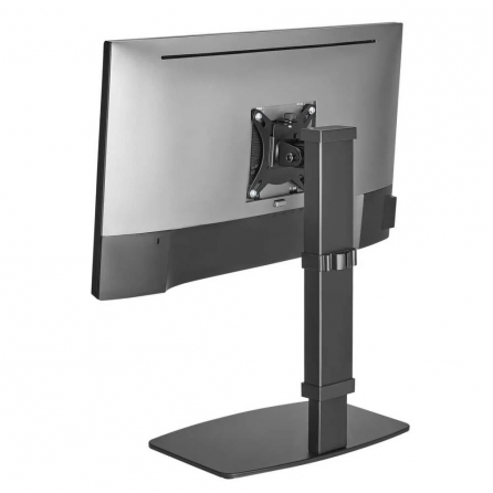 Supporto da scrivania inclinabile e orientabile con altezza regolabile per workstation con portata 8kg e VESA fino a 100x100mm, nero