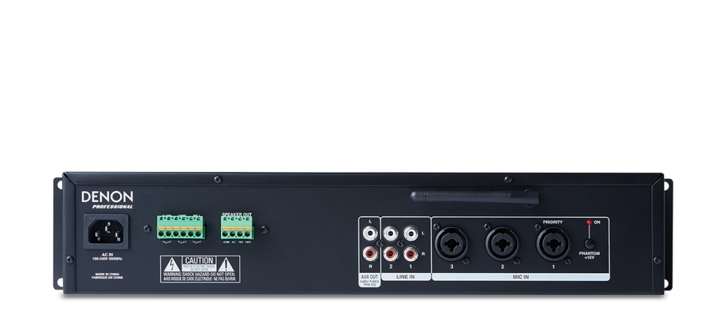 Mixer amplificato 6 canali Denon DN-333XAB 2U rack, 120W