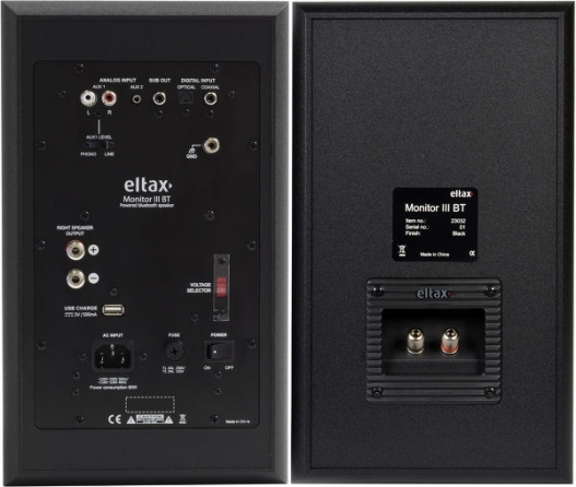 Coppia di diffusori attivi a 2 vie con Bluetooth Eltax " Monitor III BT", 50W (nero)