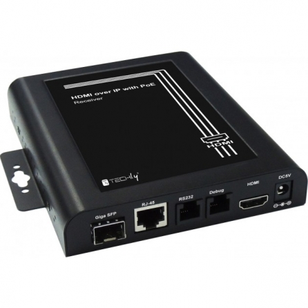 Ricevitore Extender HDMI over IP con PoE e Funzione Video Wall
