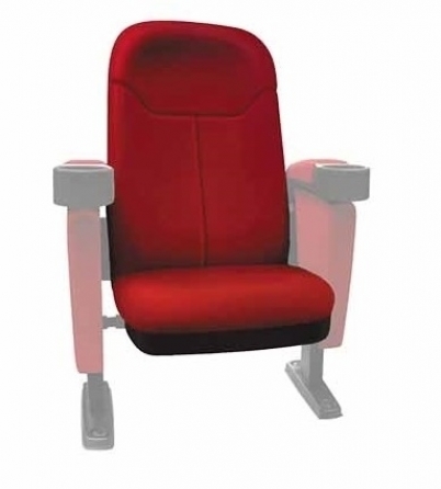 Seduta per poltrona Home Cinema in tessuto Lumene "Hollywood Confort", (rosso)