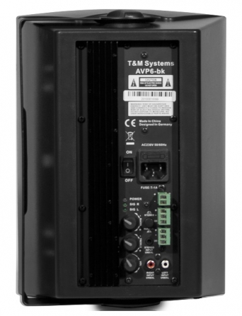 Coppia di diffusori attivi t&mSystems AVP6-BK, 30Wx2