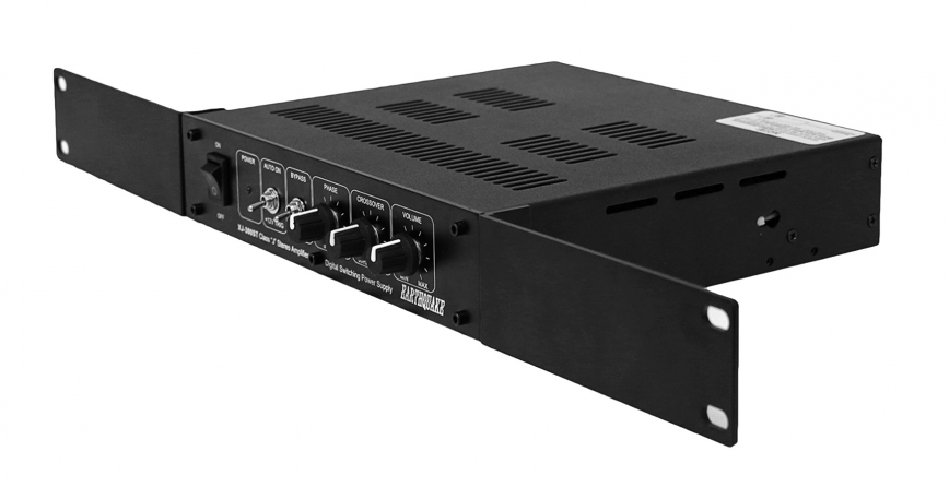 Amplificatore stereo compatto multicanale Eartquake "XJ-300ST", con 2 canali e 170W