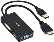Converter HDMI a DisplayPort, DVI & VGA