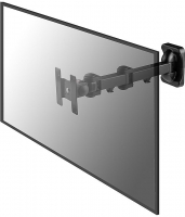 Supporto da parete orientabile per monitor con braccio regolabile fino a 41cm, nero