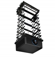 Elevatore motorizzato da controsoffitto per videoproiettori “Power-Lift” con discesa 300cm, portata 30kg, cestello 64x64x13,5cm, ingombro da chiuso 80x83x28cm (Prodotto generico (Set 1))