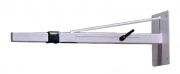 Staffa regolabile 60/90cm per il fissaggio a parete di supporti per videoproiettore a regolazione micrometrica linea "Arakno" (silver)