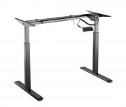 Supporto per scrivania motorizzato stand desk con altezza regolabile, nero