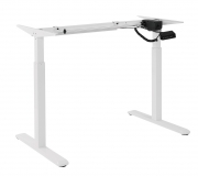 Supporto per scrivania motorizzato stand desk con altezza regolabile, bianco