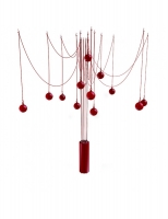 Sistema audio completo con design ad albero Elispon "SOUNDTREE", (rosso)